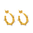 Wholesale Fashion Niche Elegant Jewelry, Faux Pearl Studs & Earrings, Non-Fading Luxury Versatile Accessories for Women