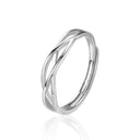 S925 Sterling Silver Love - Entangled Black Hair Couple Rings, Simple Korean - Style Open Moissanite Rings - Ideal Engagement & Wedding Gift