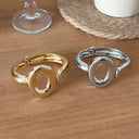 Niche Design Irregular Round Hollow Bracelet - Fashion New Shiny Open Bangle, Versatile Metal Wristband for Women