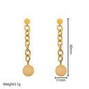 Direct from Manufacturer: Stainless Steel Long Teardrop Earrings - Non-Fading, Light Luxury, Stylish & Versatile Ear Hooks for Wholesale