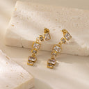 Direct from Manufacturer: Stainless Steel Long Teardrop Earrings - Non-Fading, Light Luxury, Stylish & Versatile Ear Hooks for Wholesale