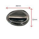 Niche Design Irregular Oval Brooch - Solid Metal Jewelry, Fashionable Elegant Light Luxury High-End Pin