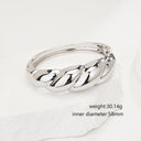 New Fashion Twisted-Braid Bracelet - Niche Design, Metallic High-End Sense, Retro Striped Wristband with Spring Clasp Jewelry