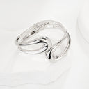 Niche Design Fashion Hollow Bracelet for Women - Asymmetrical Geometric Plain Ring Encircling Wristband