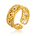 Retro-Chic Jewelry - Fashionable Trendy Stainless Steel High Color-Retention Premium Open Ring