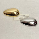 Niche High-End Water Drop Egg Brooch - Polished Vacuum Plated Pin, Versatile Accessory for Suits