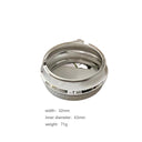 Niche Design Metallic Shiny Open Bracelet - Exaggerated yet Minimalist, Light Luxury Versatile Wristband