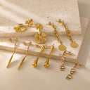 Wholesale High-Aesthetic Stud Earrings - Niche Retro INS Style Jewelry, Light Luxury Versatile High-End Fashion Earrings for Women