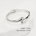 Niche Design New Fashion Water - Drop Embracing Bracelet, Personalized Wristband for Women - Open - Style, Hip - Hop & Light Luxury Fashion Jewelry