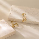 Wholesale New Stainless Steel Earrings, Luxury Fashion Versatile Studs, High-End Elegant Jewelry for Factory Direct Supply