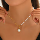 Luxury Minimalist Niche Pearl Collarbone Chain - Cross-Border High-End Beaded Jewelry