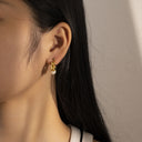 Fashion Luxury French Vintage Ear Cuffs, Exquisite Geometric Niche Earrings, High-End Cross-Border Jewelry for Women