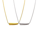 Stainless Steel Sweater Chain - Minimalist Geometric Bead Collarbone Chain, Irregular Eggplant & Smile Pendant Necklace for Wome