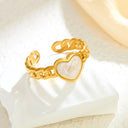 Retro-Chic High Color-Retention Open Ring - Stainless Steel Premium Fashion