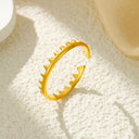 Retro-Chic Jewelry - Fashionable Trendy Stainless Steel High Color-Retention Premium Open Ring