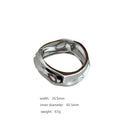 Niche Design Irregular Wide - faced Shiny Bracelet with 凹凸 Design, Alloy Electroplated Wristband for Women