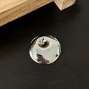 Niche Design Sense Temperament Versatile Shiny Dimpled Titanium Steel Brooch - Irregular Smooth Surface Clothing Accessory Boutonniere