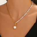 Luxury Minimalist Niche Pearl Collarbone Chain - Cross-Border High-End Beaded Jewelry