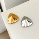 Niche Minimalist Triangle Brooch - Polished 3D Korean-Style Pin, Small Mini Versatile Accessory for Women
