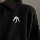 Niche Design Swallow Brooch - Light Luxury High-End Stainless Steel Pin, Fashion Versatile Clothing Accessory for Women