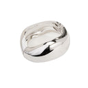 Niche Design Fashion Metal Geometric Oval Half-Moon Bracelet - Cold-Front Style Wristband for Women