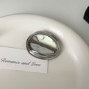 Niche Design Irregular Oval Brooch - Solid Metal Jewelry, Fashionable Elegant Light Luxury High-End Pin