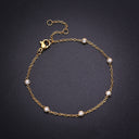 Fashionable Diamond-Embedded Bracelet - Korean-Japanese Style Titanium Steel Personalized Bling