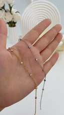 Fashionable Diamond-Embedded Bracelet - Korean-Japanese Style Titanium Steel Personalized Bling