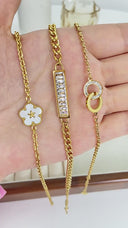 Non - Fading Titanium Steel Light Luxury Bracelet - High - End and Elegant Women's Bracelet, 18K Plated Fashion Jewelry