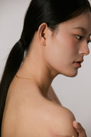 Sterling Silver Oval Zircon Stud Earrings - Gold-Tone Minimalist Earring Set for Women, Dainty Fashion Jewelry Accessory