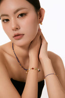 Niche Wheat Ear Gold-Tone Stud Earrings - Zircon-Detailed Minimalist Design, Elegant Statement Jewelry for Women