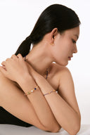 Niche Wheat Ear Gold-Tone Stud Earrings - Zircon-Detailed Minimalist Design, Elegant Statement Jewelry for Women