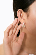 Niche New Chinese-Style Jewelry Set - Hetian Jade Earrings & Opal Color-Block Sterling Silver Necklace, Elegant Statement Accessory