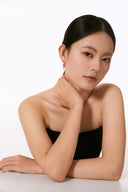 Niche Knot Tassel Sterling Silver Earrings - Pink Opal Accent Gold-Tone Design, Elegant Statement Jewelry for Women