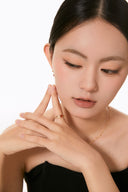 Niche Carnelian Sterling Silver Jewelry Set - Gold-Tone Pearl-Accented Necklace, Earrings, and Ring, Vintage Statement Jewelry for Women