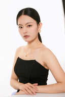 Niche Vintage Pearl Sterling Silver Earrings - Gold-Tone Zircon Design, Retro Statement Jewelry for Women