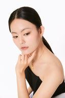 Niche Clover Sterling Silver Earrings - Zircon-Accented Gold-Tone Design, Minimalist Statement Jewelry for Women