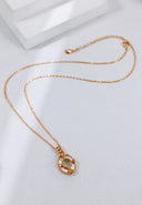 Niche Moonstone Sterling Silver Set - Gold-Tone Vintage Necklace and Earrings, Bridal Statement Jewelry for Women