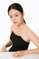 Niche Textured Coin Sterling Silver Necklace - Gold-Tone Vintage Design, Statement Jewelry for Women