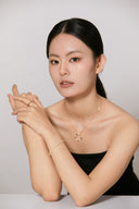 Niche Textured Circle Sterling Silver Necklace - Zircon-Accented Two-Tone Design, Vintage Statement Jewelry for Women