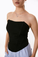 Niche Layered Heart Sterling Silver Necklace - Blue Zircon-Detailed Design, Romantic Statement Jewelry for Women