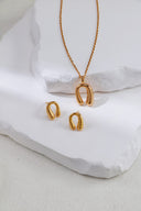 Niche Horseshoe Sterling Silver Necklace - Gold-Tone Minimalist Design, Lucky Statement Jewelry for Women