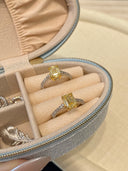 AAAAAANiche Yellow Emerald-Cut Sterling Silver Ring - Zircon-Accented Two-Tone Design, Luxe Statement Jewelry for Women