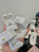 Niche Rose Quartz Sterling Silver Ring - Zircon-Accented Halo Design, Romantic Statement Jewelry for Women