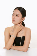 Niche Two-Stone Sterling Silver Ring - Gold-Tone Cluster Design, Romantic Statement Jewelry for Women