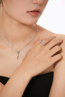 Niche Openwork Sterling Silver Ring - Charm-Detailed Boho-Chic Design, Dainty Statement Jewelry for Women