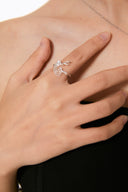 Niche Filigree Deer Sterling Silver Ring - Nature-Inspired Minimalist Design, Statement Jewelry for Women