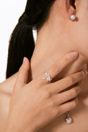 Niche Filigree Deer Sterling Silver Ring - Nature-Inspired Minimalist Design, Statement Jewelry for Women