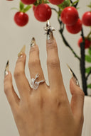 Niche Filigree Deer Sterling Silver Ring - Nature-Inspired Minimalist Design, Statement Jewelry for Women