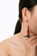 Niche Jade Sterling Silver Ring - Minimalist Chinese Design, Lucky Statement Jewelry for Women